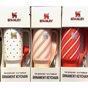 Stanley Christmas Ornament Keychain Target Exclusive set of 3 2025 NEW In Box
